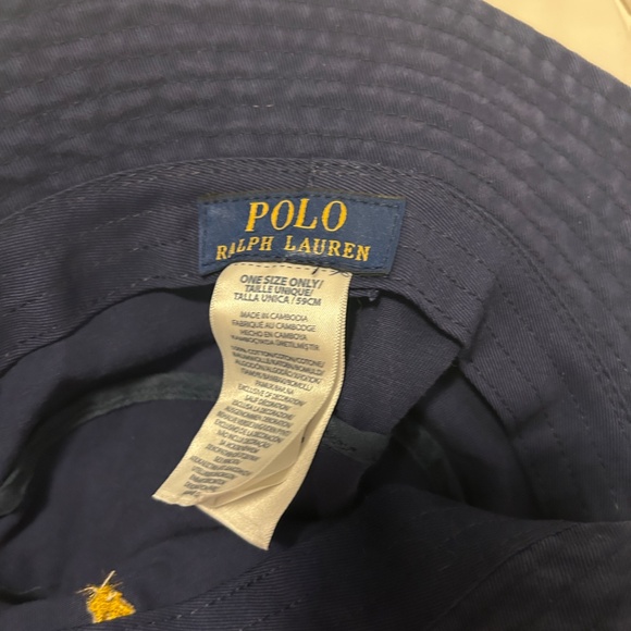 POLO RALPH LAUREN Classic Navy Bucket Hat (New with Tag) - Picture 3 of 4